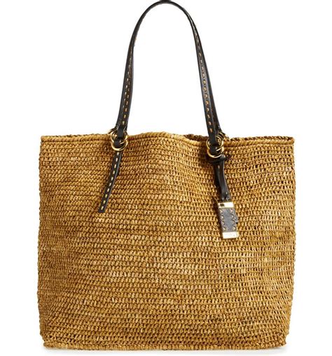 michael kors santorini large raffia|Michael Kors Santorini raffia.